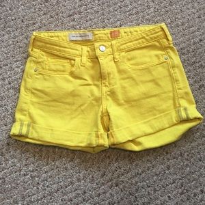 Yellow Pilcro stet shorts