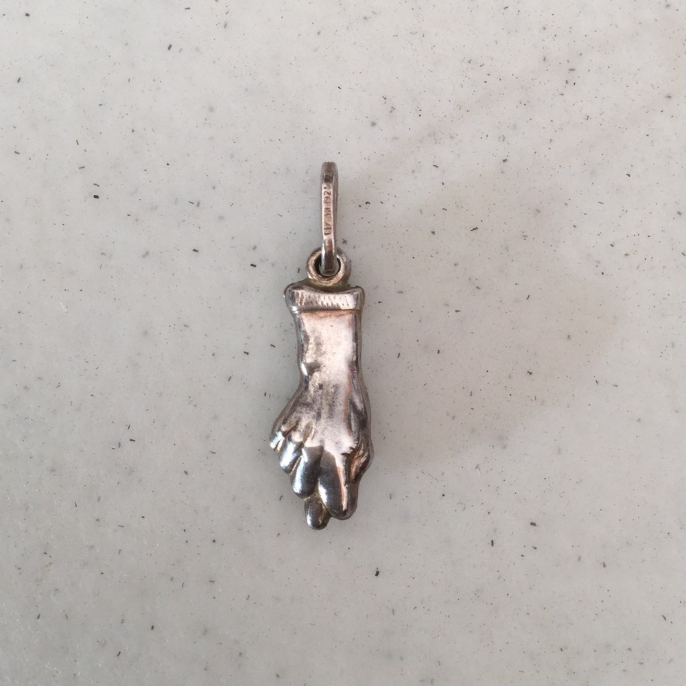 Silver Hand Charm