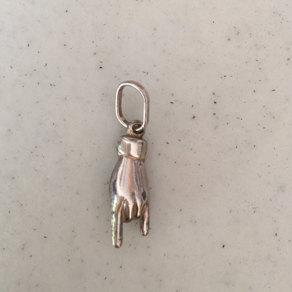 Silver Hand Charm