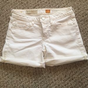 White Pilcro Stet denim shorts