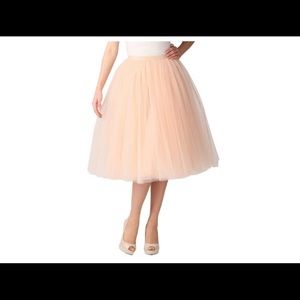 Champagne tulle skirt