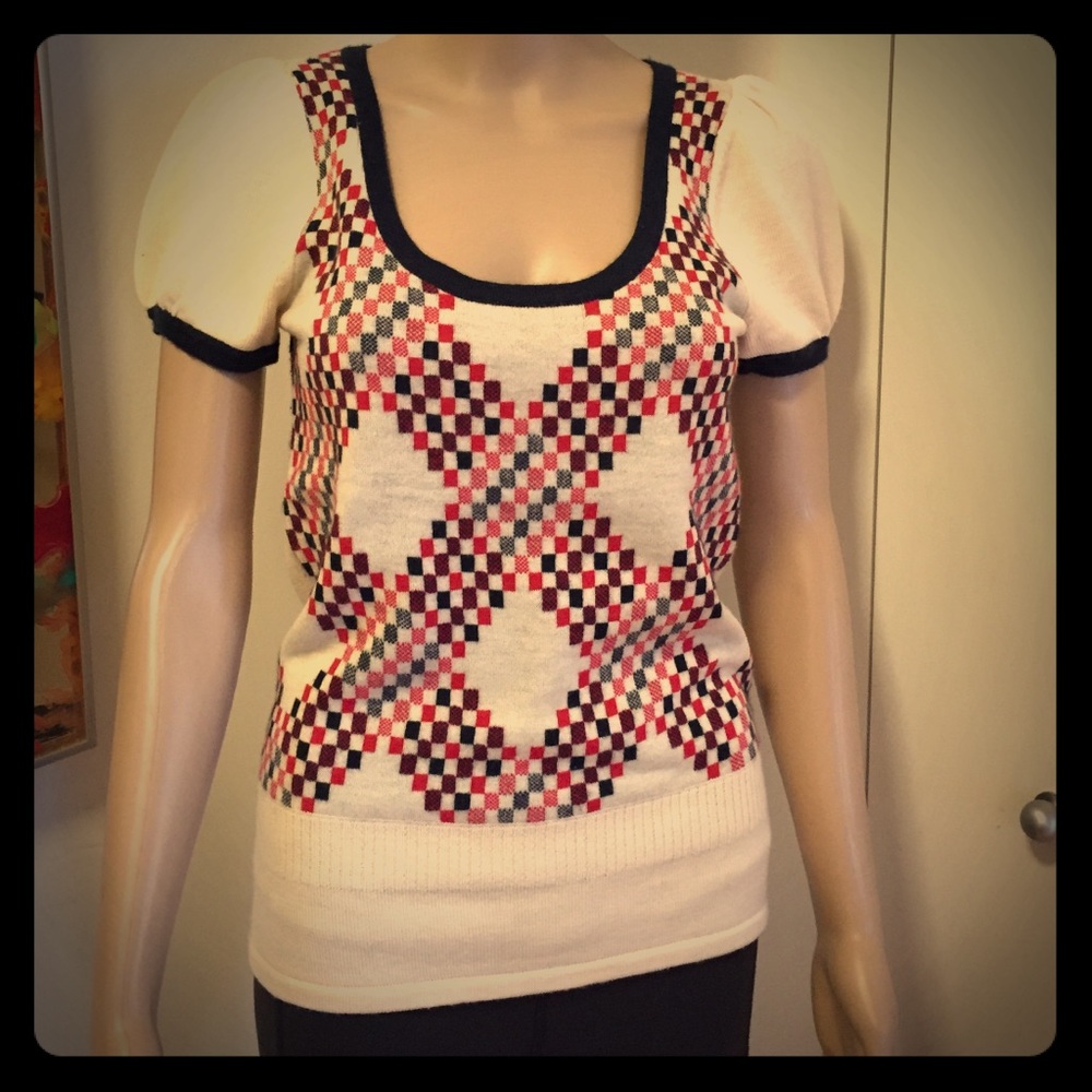 Super Cute 😉 Juicy Couture Checker-Pixel Sweater