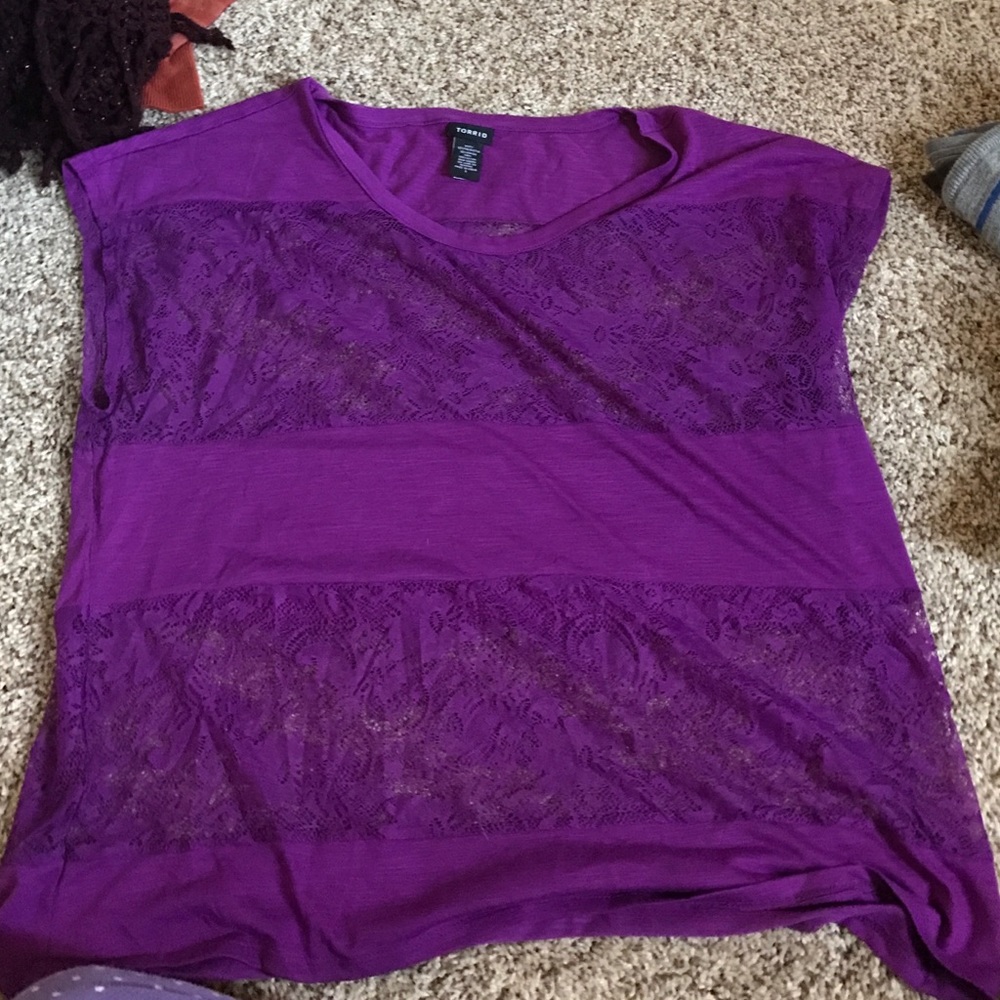 Torrid purple shirt