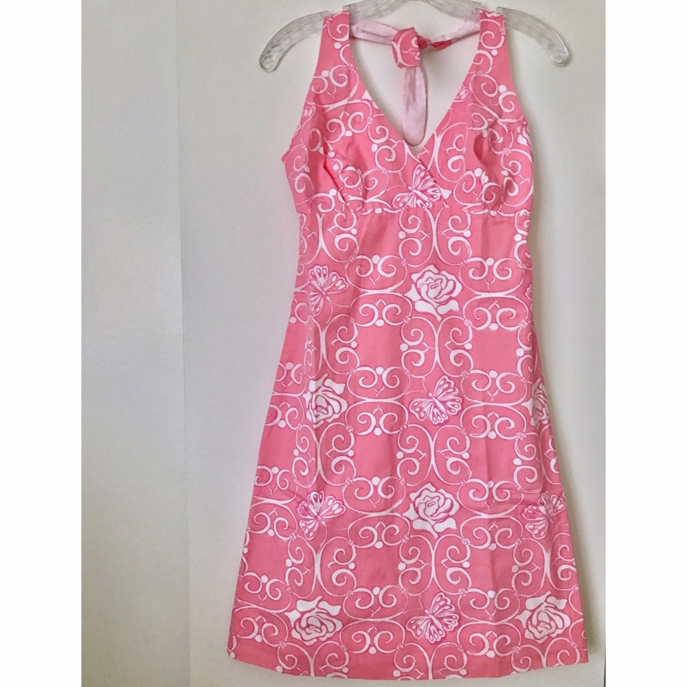 EUC Lilly Pulitzer Halter Dress in Iron Maiden sz6
