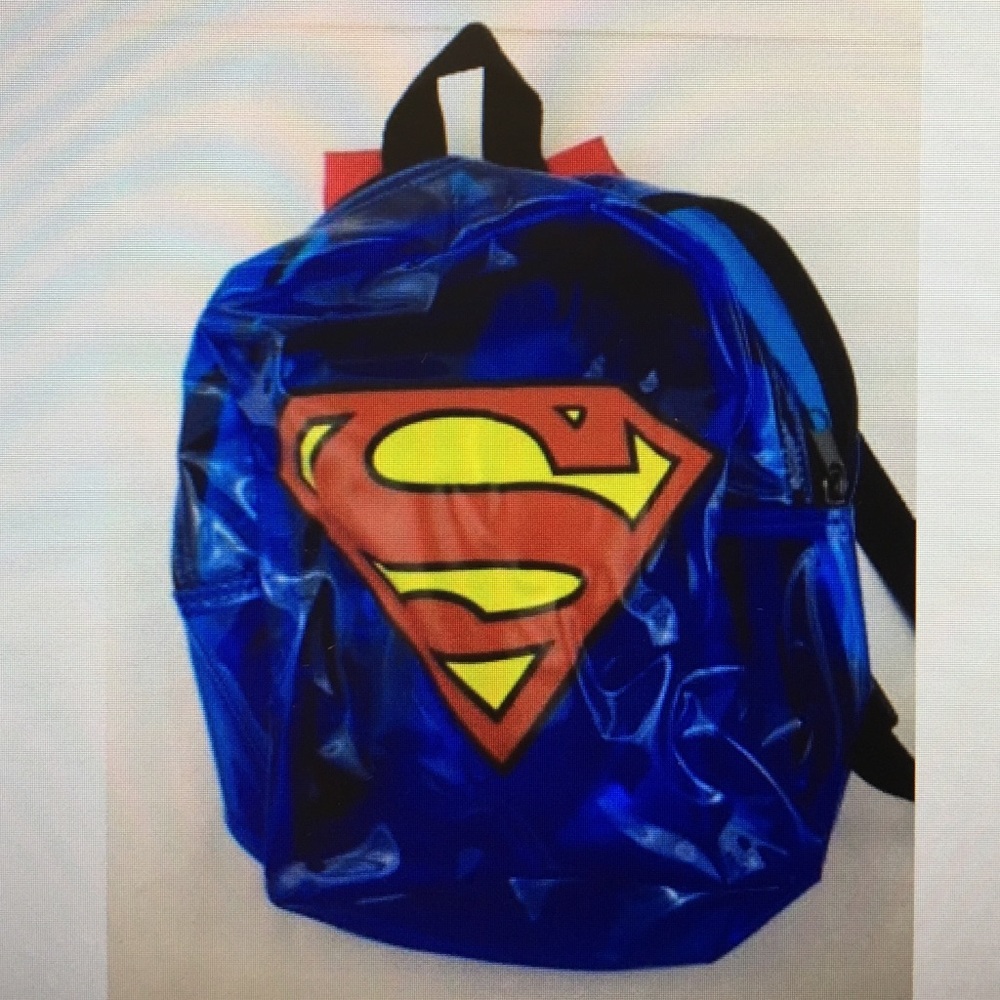 Bioworld Superman Clear Blue Backpack