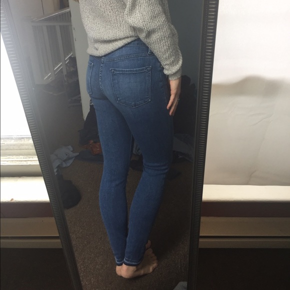 SOLD Light Wash Frame Denim - Picture 3 of 4