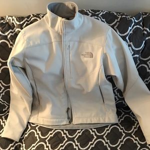 Light off white north face coat. Worn once.