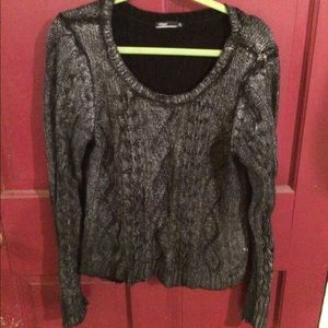 Heavy cable knit sweater