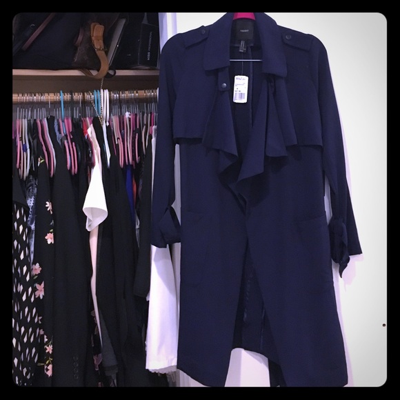 Forever 21 Jackets & Blazers - Navy blue trench coat size M