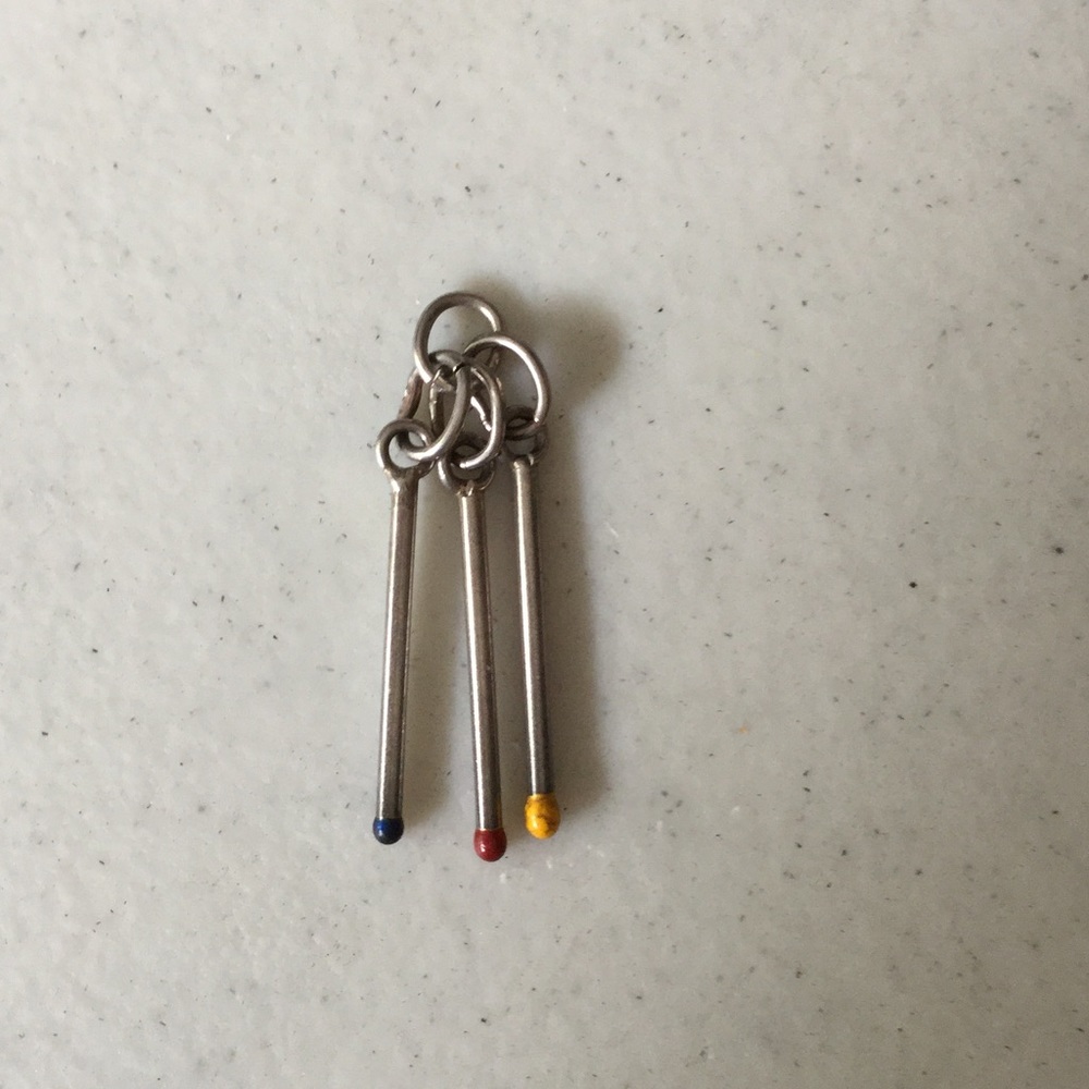 Vintage Match Stick Charm