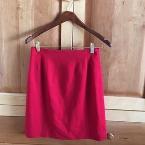 Chaus red pencil skirt