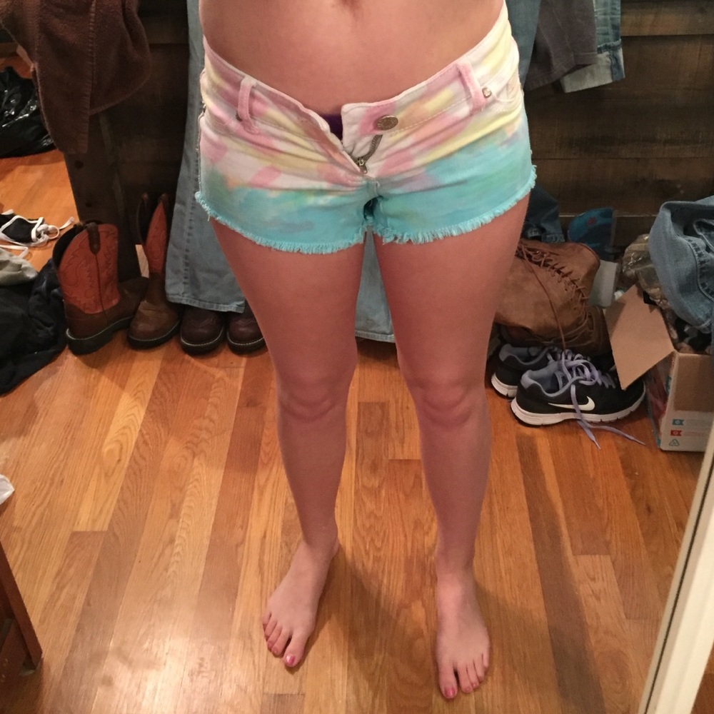 Tie dye shorts