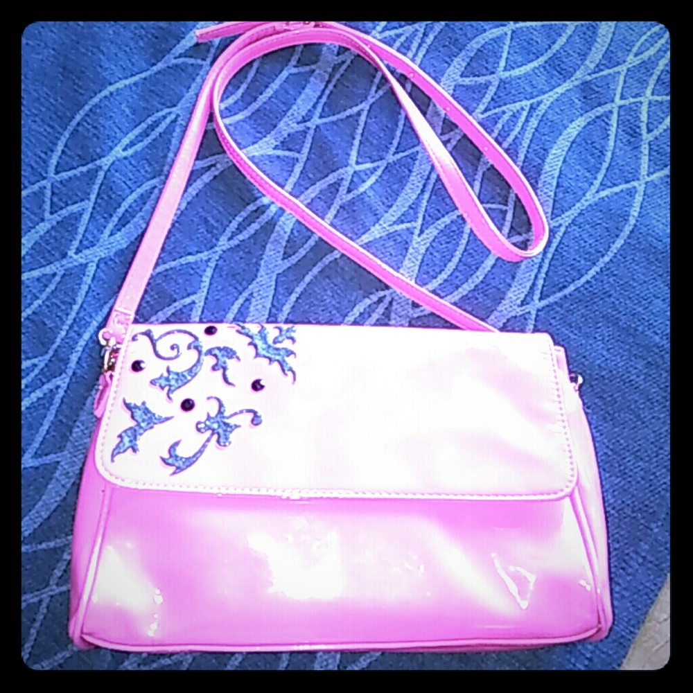 Cutest hot pink crossbody/clutch