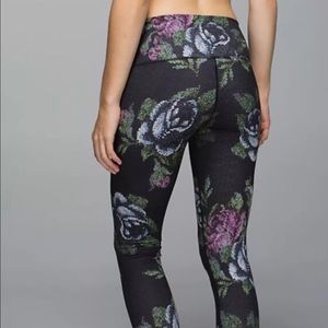 Floral print lululemon leggings