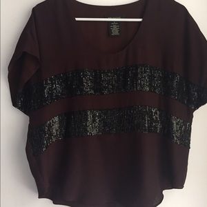 Miss me couture, purple top