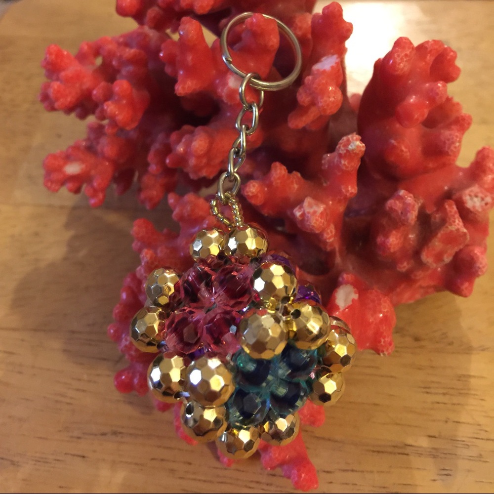 Vintage beads key chain