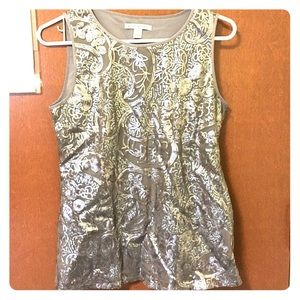 Sequined Banana Republic Sleeveless Shell
