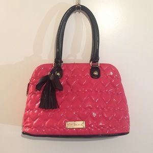 Betsy Johnson Pink Heart Purse