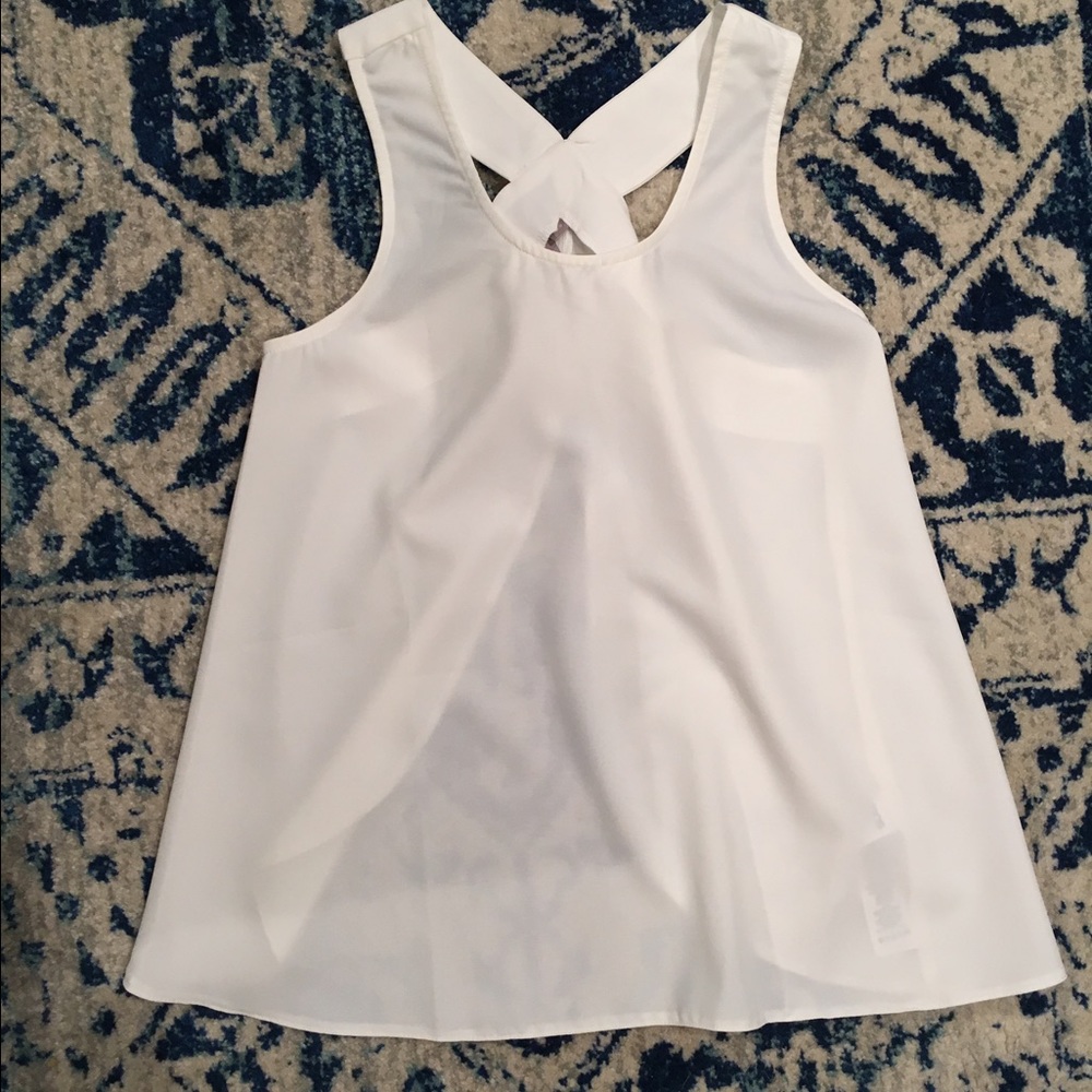 Open slit back Asos dressy tank top
