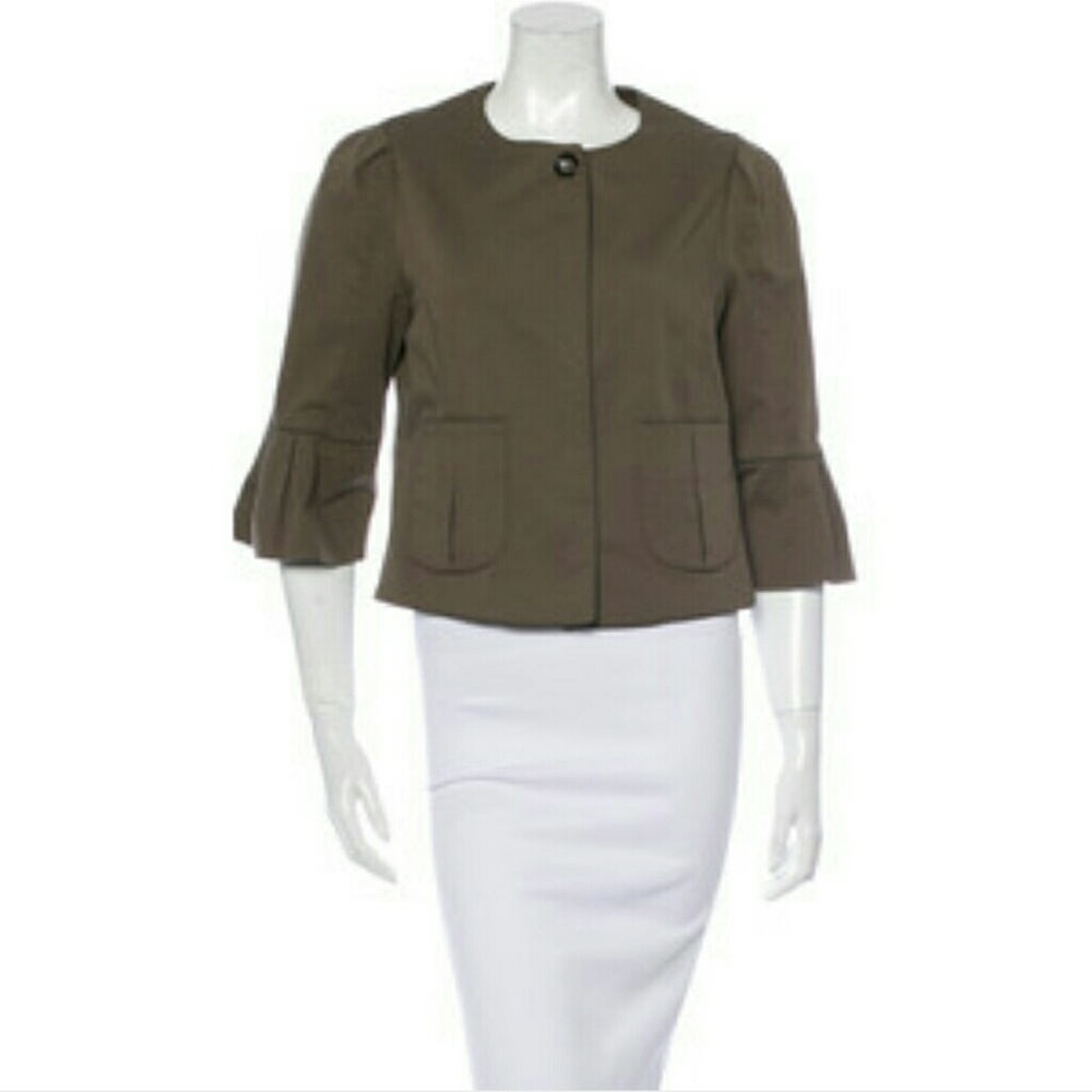FENDI bell sleeve crop jacket