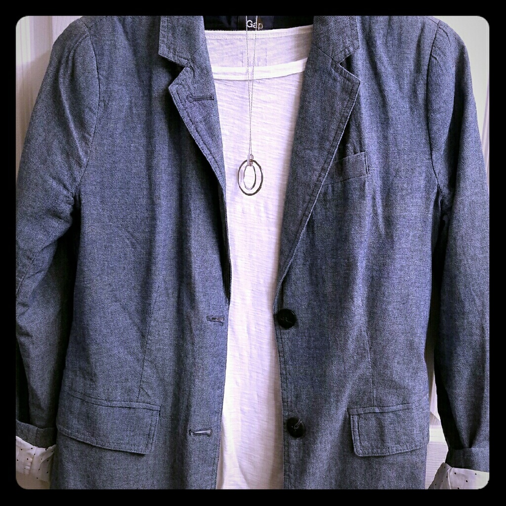 Chambray blazer