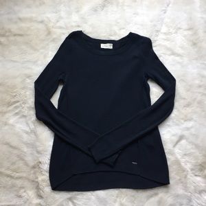 Hollister navy long sleeve pullover sweater