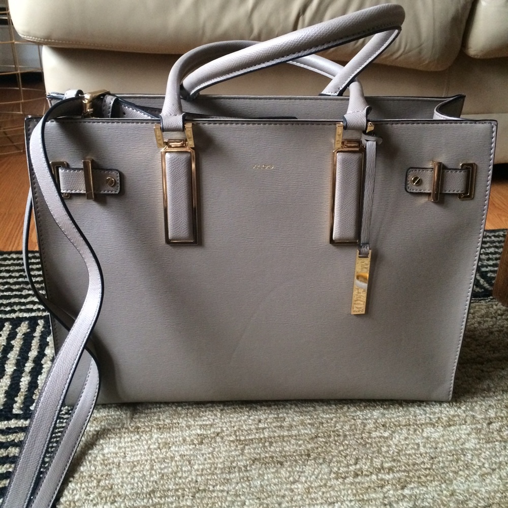Aldo Izabelle Taupe Laptop Bag
