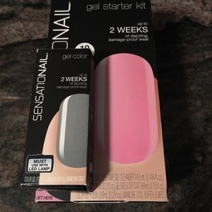 Sensationail gel starter kit. Grey day gel color