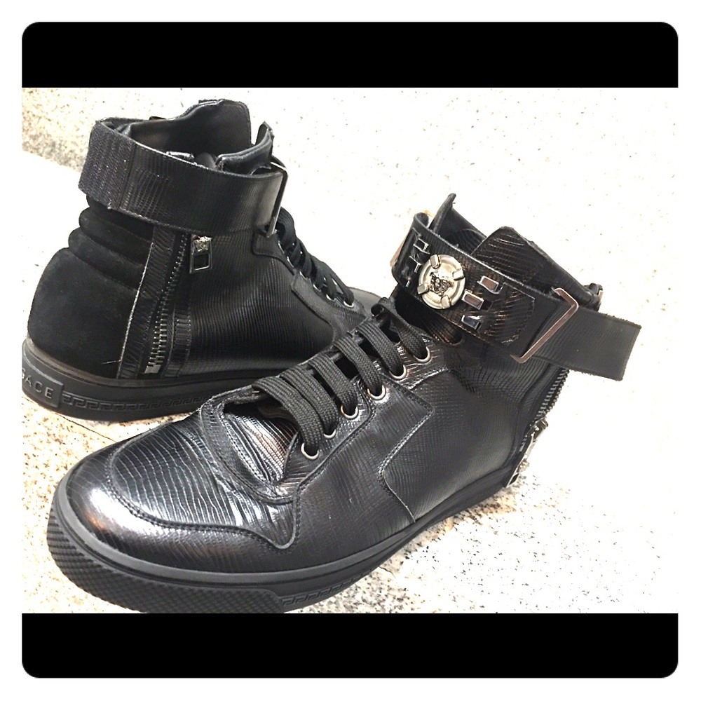 Versace high top shoes