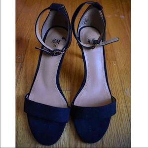 H&M black ankle heels