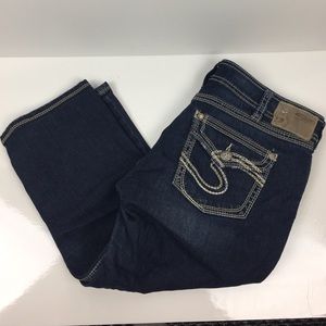 Silver Jeans Suki Surplus Capri - W33