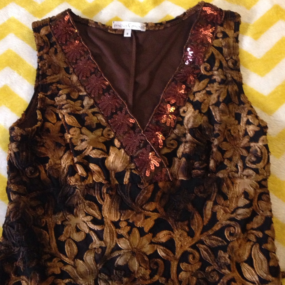 Moa Moa Brown Velvet Dress
