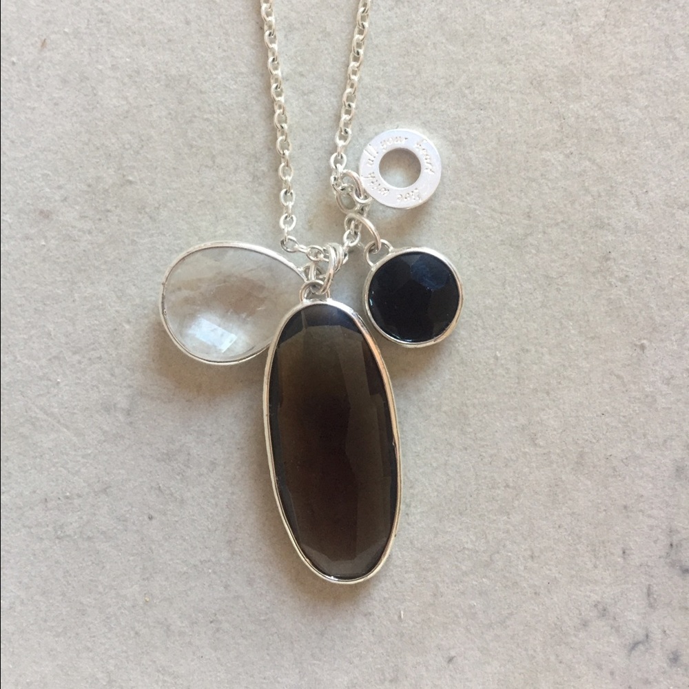 Stella and Dot Sterling Two Necklace Set