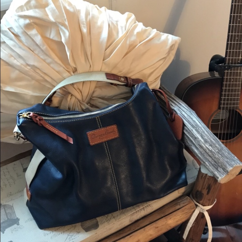 Dooney & Bourke (Navy) Leather Shoulder Bag