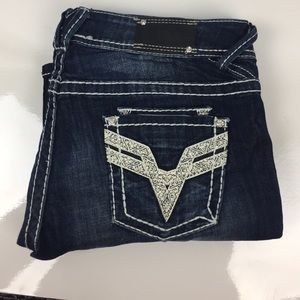 Vigoss Bling Pocket Premium Dark Wash Jeans