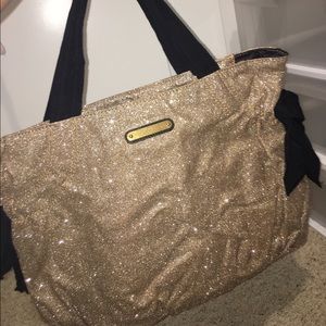 Gold glitter bag