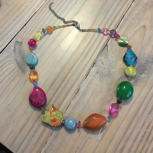 Colorful jewel necklace