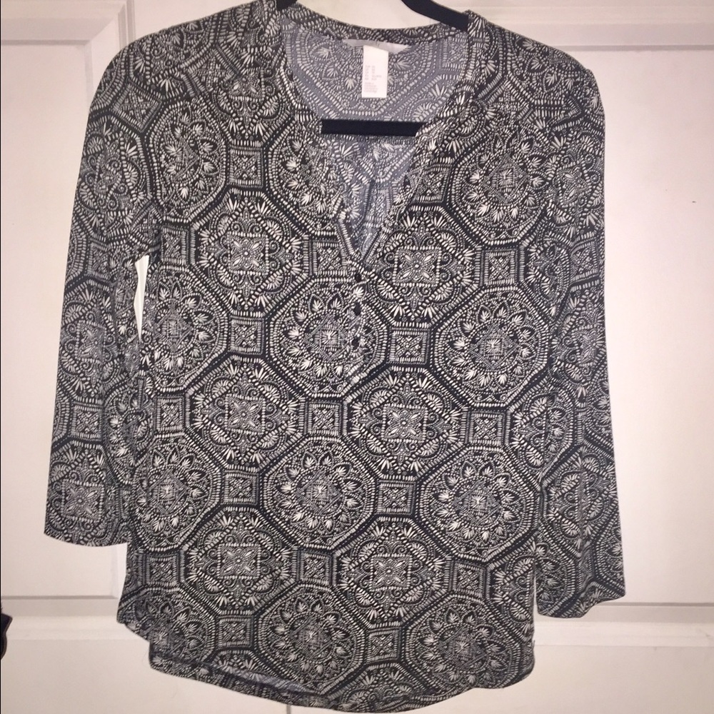 Printed Henley