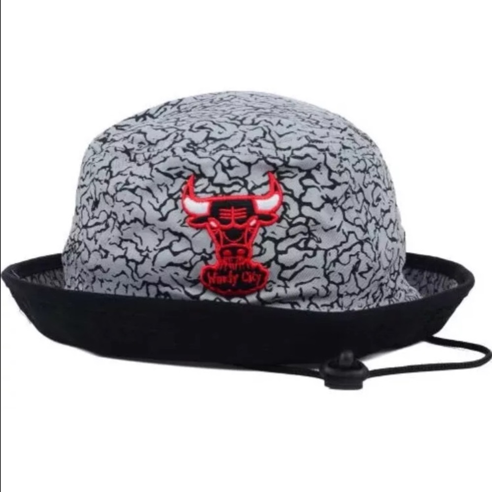 NWT Chicago Bulls Windy City bucket hat gray camo - Picture 4 of 5