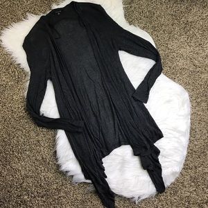 [Timing] Thin Gray/Black Lightweight Cardigan