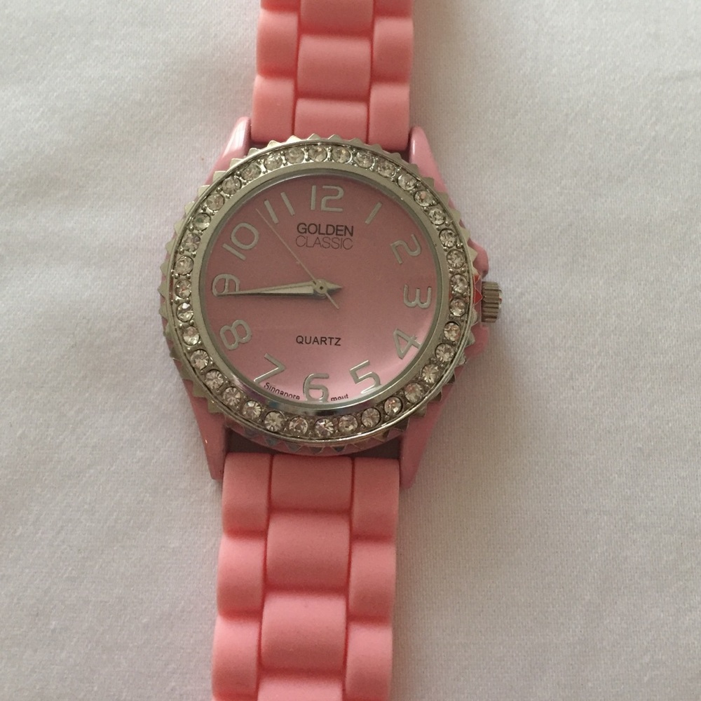 Pink Golden Classic watch
