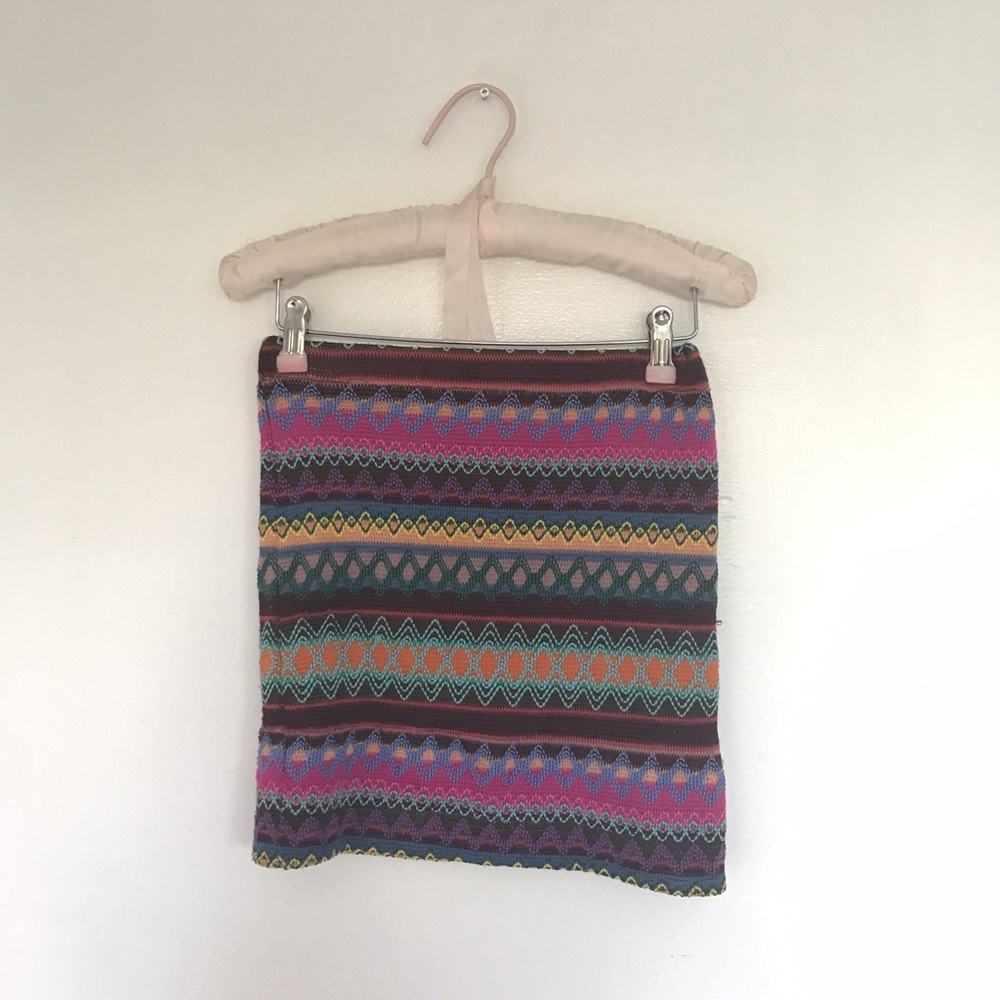 Mags & Pye knit mini skirt bohemian Size S