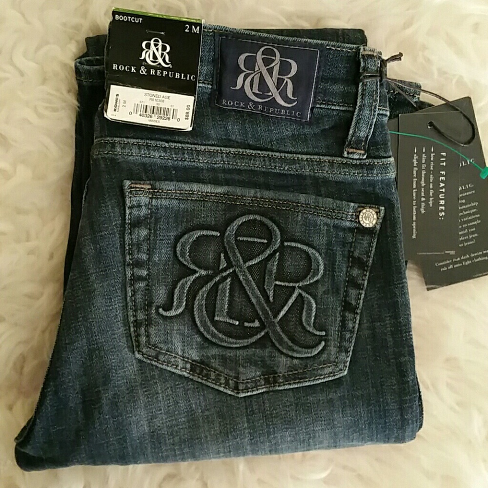 NWT Rock & Republic Stone Age Jeans