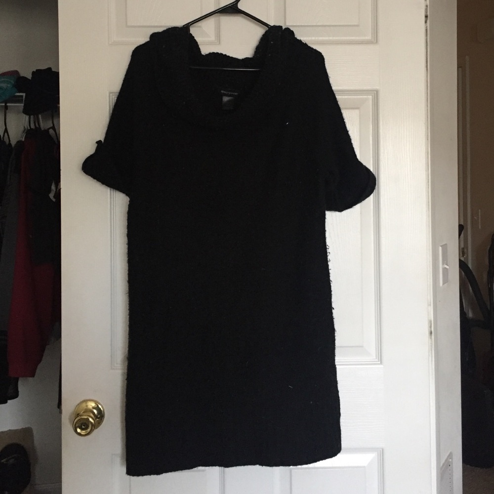 Black sweater dress