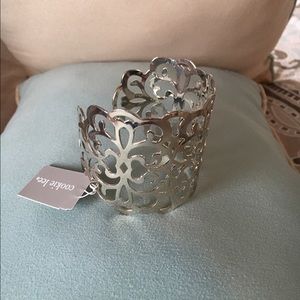 Cookie Lee silver filigree bracelet