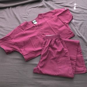 Maroon Scrubs - Full Set
