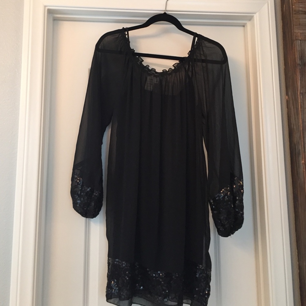 Max Studio Black Detailed Dress