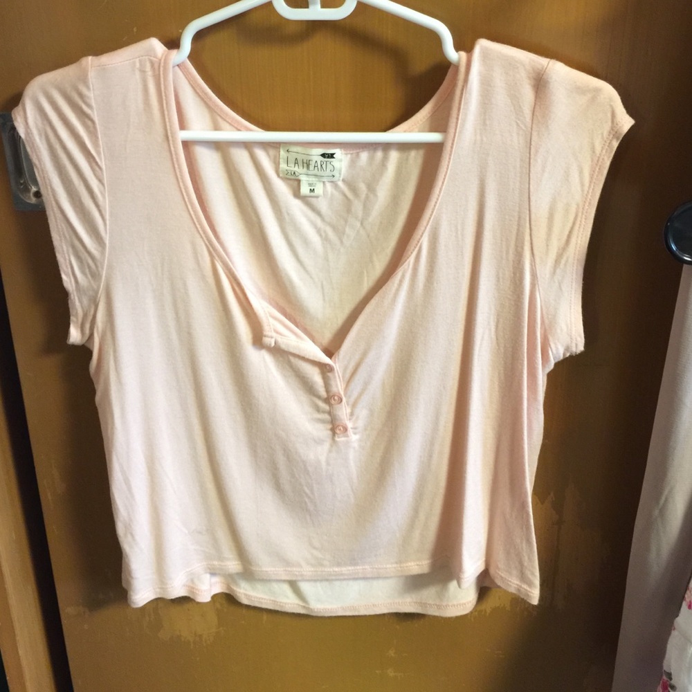 Light Pink Crop Top
