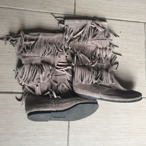 Minnetonka Fringe Boots