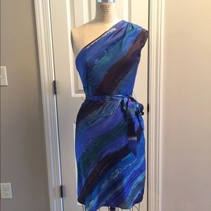 Kenneth Cole fitted one shoulder dress